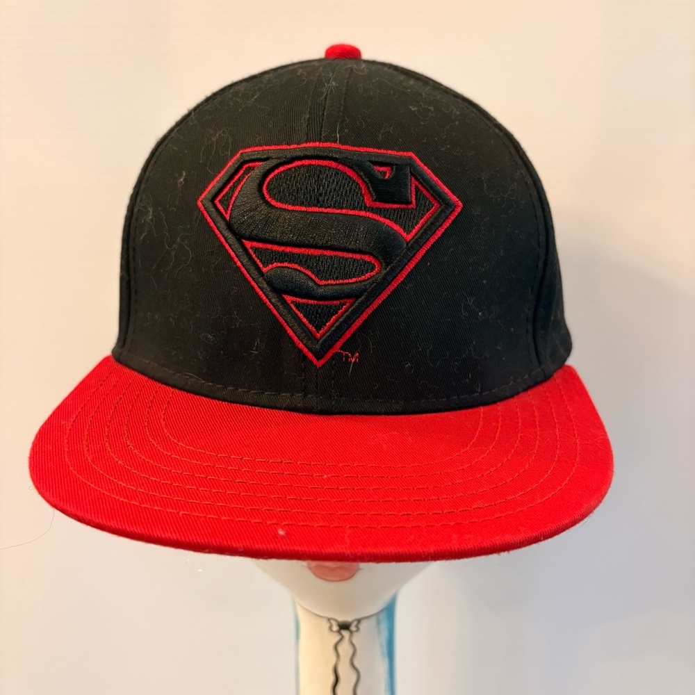 DC Comics Black and Red Superman Hat